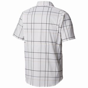 Columbia Silver Ridge Lite Plaid™ Kortärmad Herr Vita (JHFQR0736)